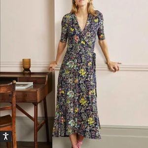 NWT Boden Lavinia Jersey Wrap Dress